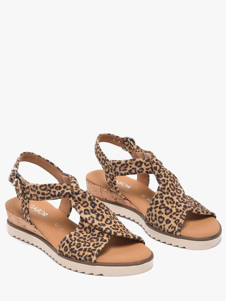 Sandalen Uit Leder Gabor Bruin women 90 ander zicht 1